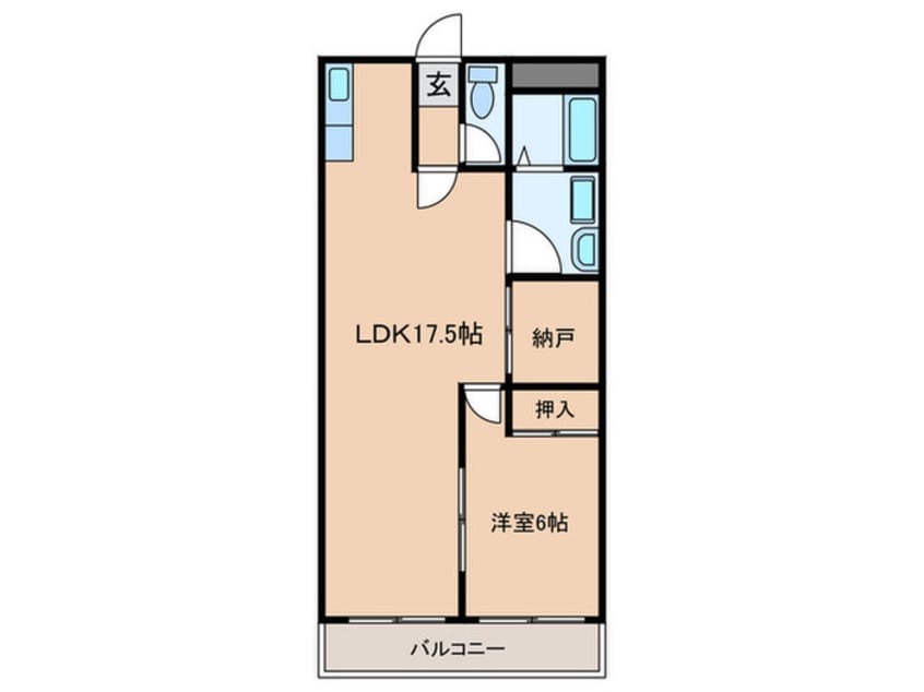 間取図 プレシアス赤城１