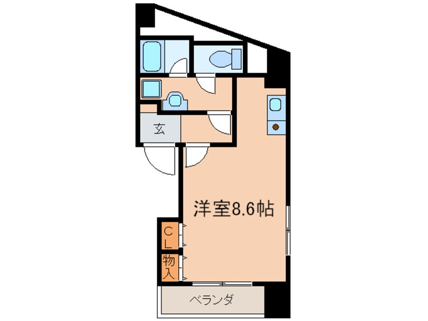 間取図 オ－キッドビル白鳥