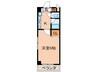 レ－ジュウエスト 1Kの間取り