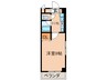 レ－ジュウエスト 1Kの間取り
