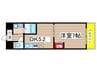 ヴァンク－ル鶴舞 1DKの間取り
