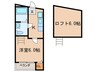 ストロベリ－キャンドル 1Kの間取り