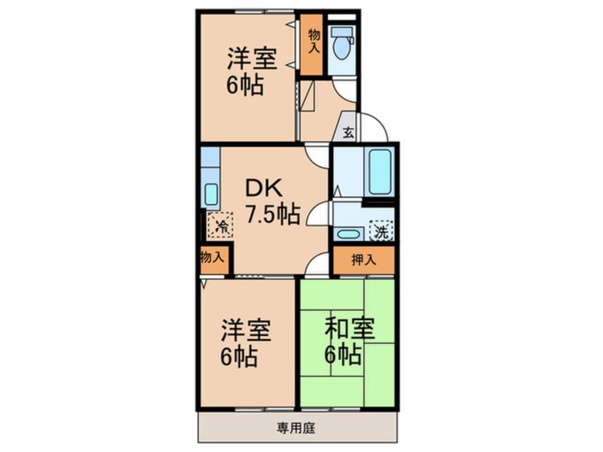 間取図 エスポワールＢ棟