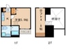 KAHALE尾頭橋 1Kの間取り