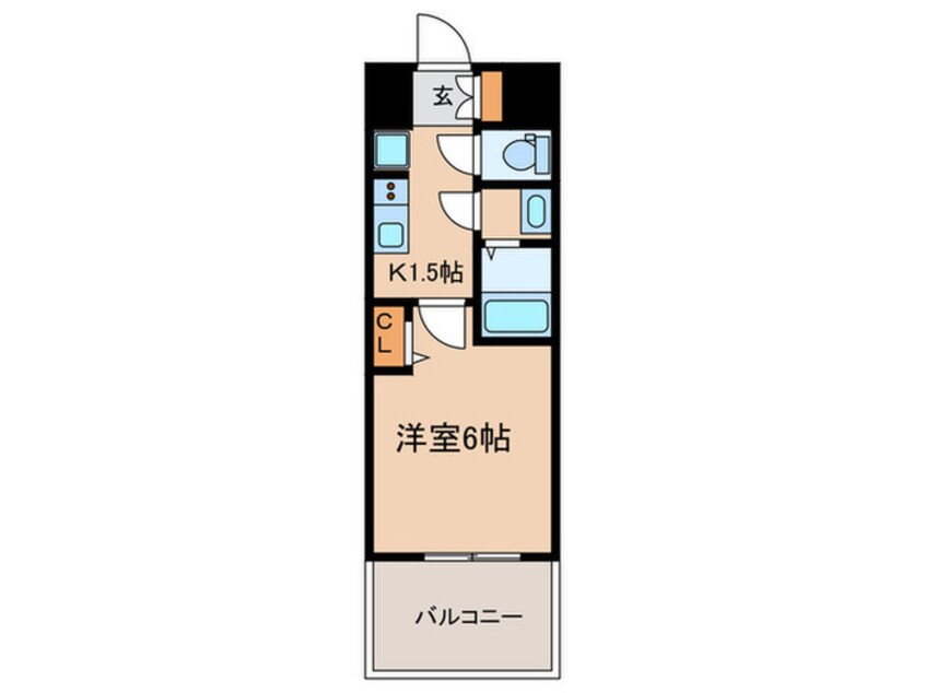 間取図 ﾌﾟﾚｻﾝｽ大須観音ﾌｨｴｽﾀ(1404)
