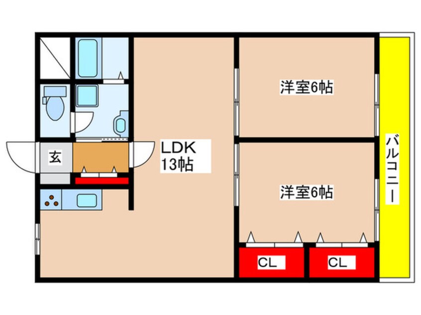 間取図 リ－ブル原