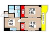 鈴木ビル 2DKの間取り