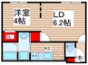 Branche上前津 1LDKの間取り