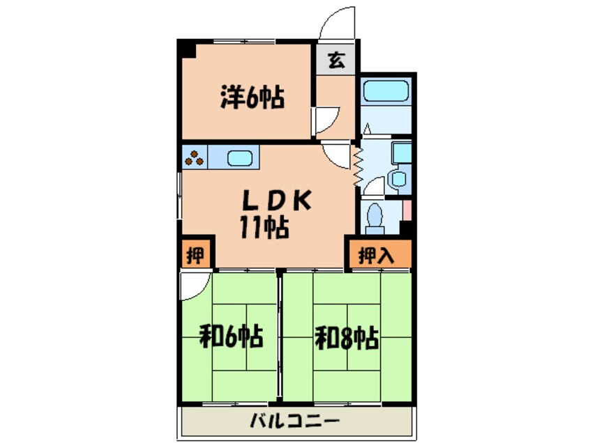 間取図 メロディーハイム