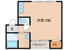 ベルコート大東 1Rの間取り