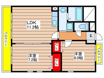 間取図 コンフォ－トＲ＆Ｍ