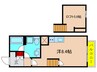 Cottage Kawama 1Rの間取り