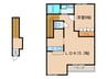 グランチェスタＳＯＵＴＨⅡ 1LDKの間取り