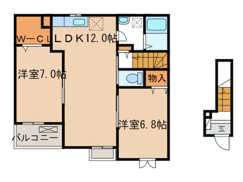 間取図 ブルーマーブル