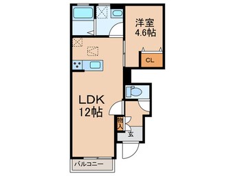 間取図 リーブルファイン鷹居