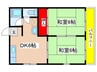 パークハイツ板倉 2DKの間取り