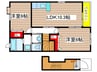 カルバンラゴ 2LDKの間取り