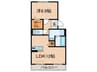 ＷＥＳＴ　ＷＩＮＧ 1LDKの間取り