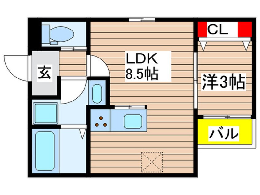 間取図 Delica Felicia植田