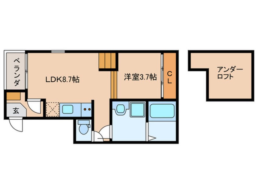 間取図 グランツ松葉町