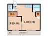 コーポ加藤 1LDKの間取り
