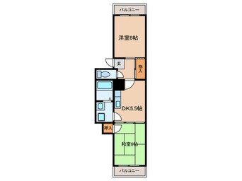 間取図 サンハイツヒシヤ