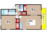 フィールドK 2LDKの間取り