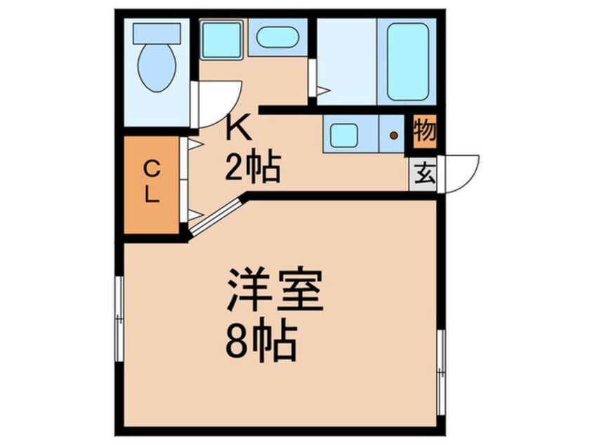 間取図 Ｖｉａ　Ｌａｃｔｅａ