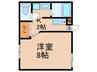 Ｖｉａ　Ｌａｃｔｅａ 1Kの間取り
