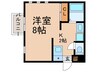 Ｖｉａ　Ｌａｃｔｅａ 1Kの間取り
