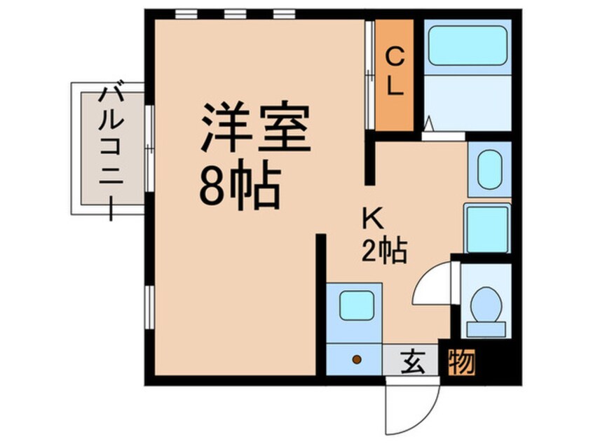 間取図 Ｖｉａ　Ｌａｃｔｅａ