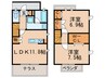ベルノリエ桜が丘 2LDKの間取り