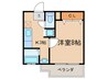 ワイズ高見 1Kの間取り