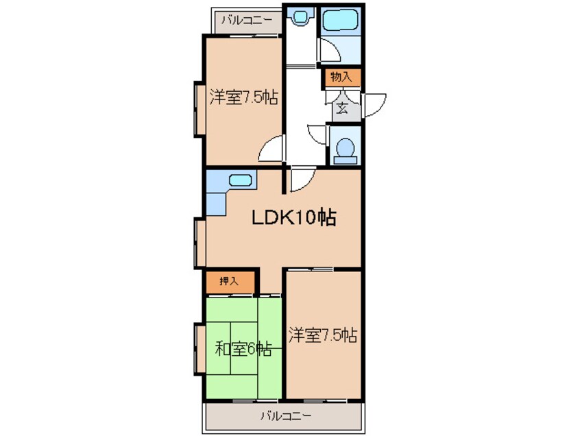 間取図 パルナス望が丘