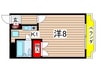 エスポア瑞穂 1Kの間取り