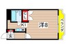 エスポア瑞穂 1Kの間取り