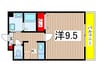 鶴羽之彩 1Kの間取り
