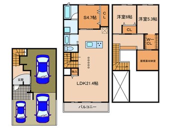 間取図 勝川テラス