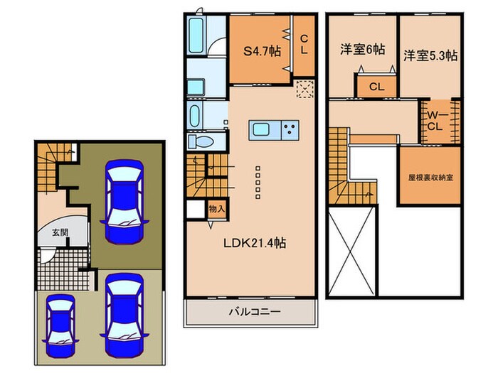 間取り図 勝川テラス