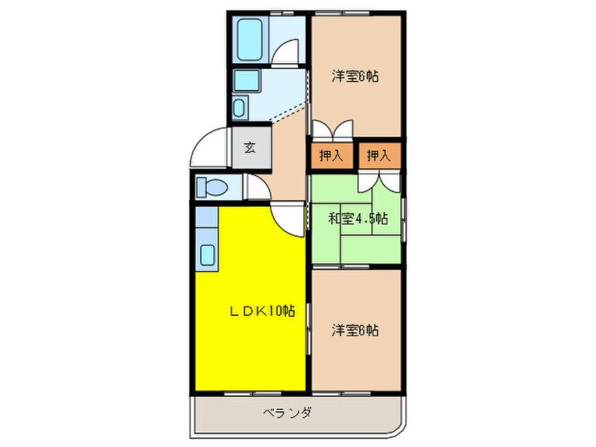 間取図 マンション あずら