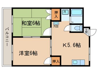 間取図 荒中マンション