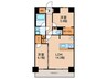 S-RESIDENCE上社aureate 2LDKの間取り
