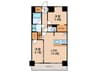 S-RESIDENCE上社aureate 2LDKの間取り