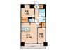 S-RESIDENCE上社aureate 2LDKの間取り