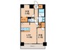 S-RESIDENCE上社aureate 2LDKの間取り