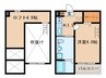 La Terre 庄内通 1Kの間取り