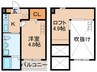 La Terre 庄内通 1Kの間取り
