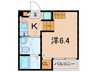 ファンタジアン名駅西 1Kの間取り