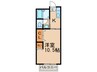 メイプルハイツ 1Kの間取り