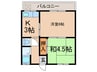 あずま苑 2Kの間取り
